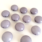 17mm アンティークカラーアクリルビーズ 10個 グレー
