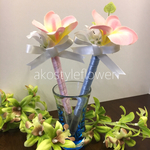 本物みたいな フラワーペン 花ペン  プルメリア②  2本セット