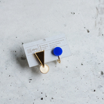PIN！イヤリング/GOLD×BLUE