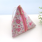 △さんかくポーチ▼　LIBERTY　Felicite　フェリシテ　10P　タナローン　&カラーリネン　★小物入れに♪