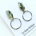 再販×3！botanical hoop pierce or earring