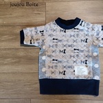 ＋＋size100 衿つきスリップオーバー（リボバタ)＋＋
