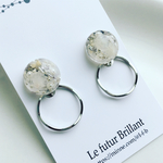 再販×5！2WAY＊botanical hoop pierce or earring