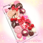 ハート♡ピンクグレープフルーツのiPhone7、6、6sケース