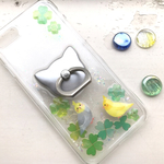 猫と小鳥 ＊ インコ ねこ＊ 選べる スマホリング ネコ スマホケース iPhoneケース iPhone13 ｼﾘｰｽﾞOK 各種 iPhone お取寄せ GALAXY Xperia AQUOS 