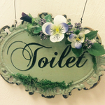 すみれプレート…Toilet