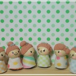 ぷちこけしちゃん　こどもたち　6体セット