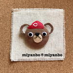 カープを全力で応援するくまちゃんバッジ