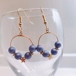ネイビーパール✖︎星のピアス/ イヤリング⭐️