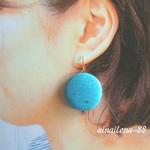 でっか～いターコイズ✨のピアス！