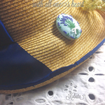朝摘みラベンダーの花束  刺繍ブローチ