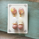 お花の大ぶりピアス