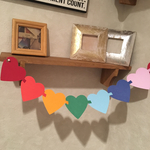 [Sale] ハート♡レインボーのガーランド
