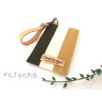 【受注製品】3色帆布のパスケース〈イエロー＆カーキ〉