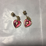 ハートクロスピアス