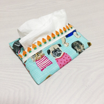 新作ワンちゃんとヴィンテージテープ ティッシュケース