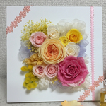 プリザーブドフラワー❁︎パステルカラーのフレーム❁︎