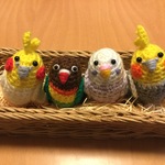 a-grさま♡ご注文専用ページ:オカメインコ（ルチノー&黄グレー色）・ルリコシボタン・セキセイインコちゃんセット