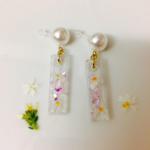 ドライフラワーピアス イアリング