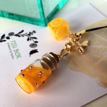 ハチミツ漬けキラキラストラップ  蜜蜂