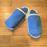 ★メンズサイズ★デニムスリッパ・洗濯機丸洗いOK！脱衣所・ロッカールームで！ルームシューズ・室内履き