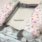  エルゴ用よだれカバー＊カラフルトライアングル