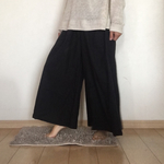 ワイドパンツ ブラック