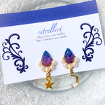twinkling ピアス（星と月）