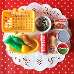 レトロポップ★昭和の小さなおままごと★お買い物セットC