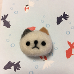 羊毛ネコちゃんのマグネット