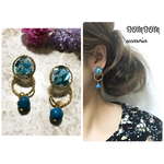 ピアス&指輪  ブルー