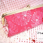 がま口ﾍﾟﾝｹｰｽ・ﾒｶﾞﾈｹｰｽ＊girl＊pink