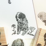 オーダー作品『イングリッシュセター』消しゴムはんこ