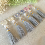 かすみ草レジン.タッセルイヤリング✳︎ピアス