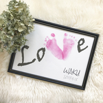 手型足型アート Love