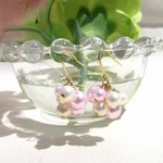 パールベリーピアス(ピンク）