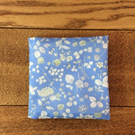  [受注生産]  ＊ ナイロンタフタ サニタリー ポーチ＊ 草花ブルー