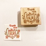 ワンコの消しゴムはんこ★Thankyou ヨーキー