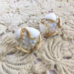 綿雲の花 earring