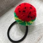 すいかのポンポンヘアゴム（大玉）