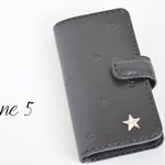 iPhone5・5s　手帳タイプ　星付