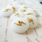 ■10個入■13mm■ビンテージボタン　 (つなぐ)　アクセサリーに　［1093-13］ 