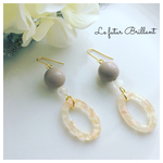 再々販！botanical hoop pierce or earring