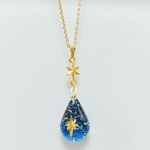 夜空の星ピアス&ネックレス:)set【イヤリング変更可】