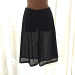 ペチパンツ春秋用・黒色・綿混（パンツ型）丈60cm