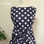 リボンが可愛い♡ドットチュニック