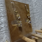 60 花のピアス 花 ピアス 樹脂ピアス 猫のて
