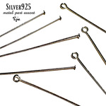 【silver925・極上作品に✧】ＴピンとＱピン金具【ロジウム仕上げ】２種類８点セット✩【人気再販♪♪】