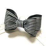 【再販】Wire ribbon☆Hair accessories☆Black stripe