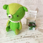 sale中＊送料無料＊felt bear＊フェルトベア＊グリーン